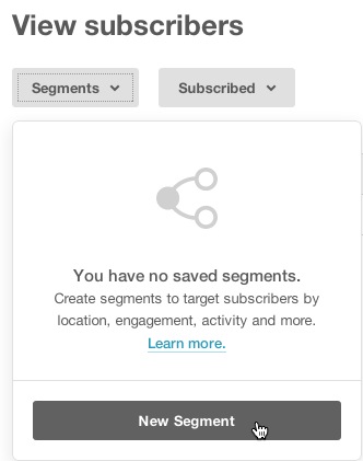 create segments in mailchimp